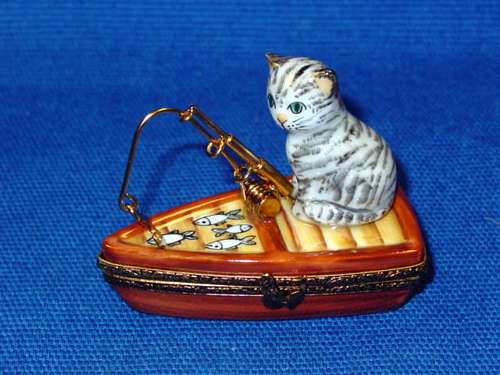 CAT FISHING IN BOAT